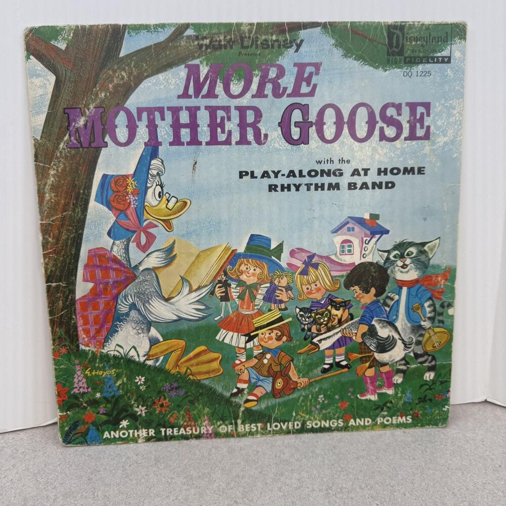 Vintage Walt Disney Presents MORE MOTHER‎ GOOSE Disneyland Vinyl Records LP 1962